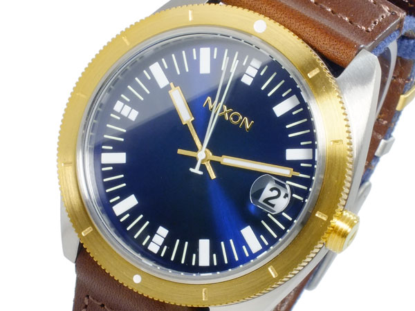 ニクソン NIXON ローバー II ROVER II 腕時計 A355-1429 NAVY BROWN GOLD ネイビー ブラウン ゴールド