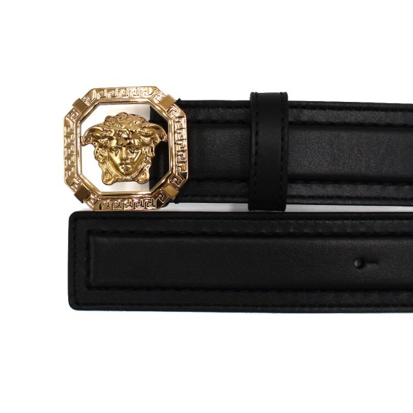 画像2: VERSACE ヴェルサーチ 1016069 1A11250 1B00V ベルト BELT グレカ ラ メドゥーサ メンズ レディース ユニセックス #85 (2)