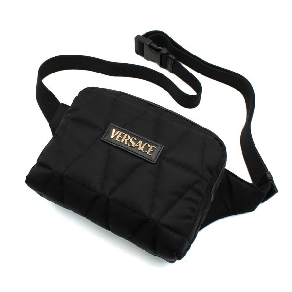 画像1: VERSACE ヴェルサーチ 1018353 1A13686 1B00V バッグ BAG 鞄 キルティング ボディバッグ メンズ レディース ユニセックス (1)
