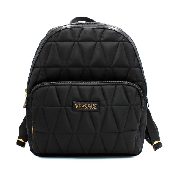 画像1: VERSACE ヴェルサーチ 1018355 1A13686 1B00V バッグ BAG 鞄 キルティング バックバッグ メンズ レディース ユニセックス (1)