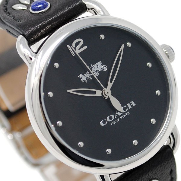 画像2: COACH コーチ 腕時計 DELANCEY デランシー ブラック レザー レディース 14502738 (2)