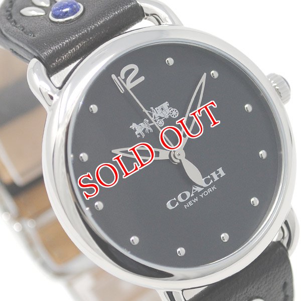 画像2: COACH コーチ 腕時計 DELANCEY デランシー ブラック レザー レディース 14502738 (2)