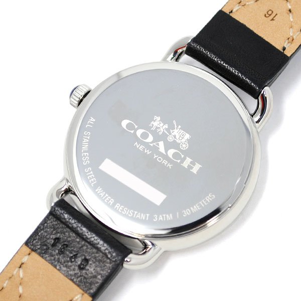 画像4: COACH コーチ 腕時計 DELANCEY デランシー ブラック レザー レディース 14502738 (4)