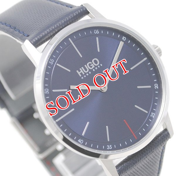 画像2: HUGO BOSS ヒューゴボス 1520008 EXIST ネイビー レザー メンズ (2)