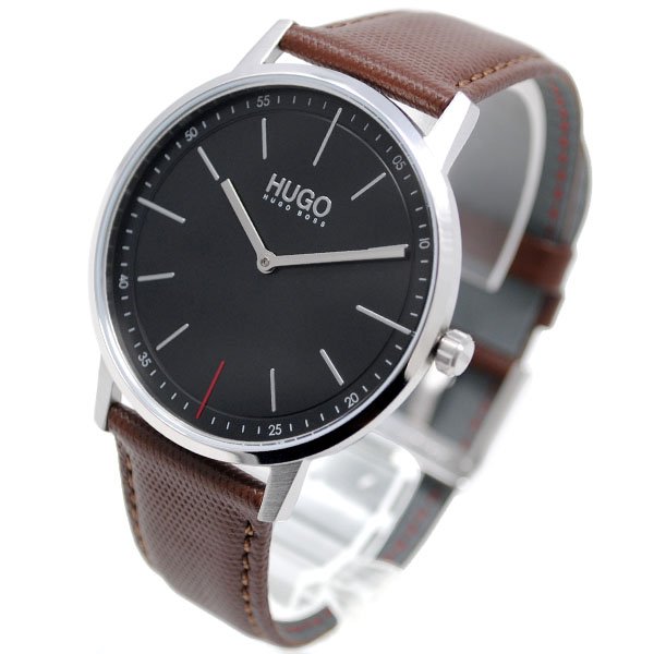 画像1: HUGO BOSS ヒューゴボス 1520014 EXIST ブラウン レザー　腕時計 メンズ (1)