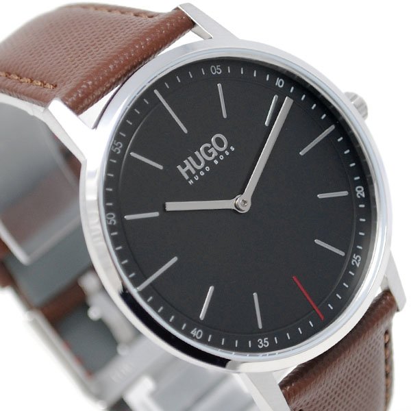 画像2: HUGO BOSS ヒューゴボス 1520014 EXIST ブラウン レザー 腕時計 メンズ (2)