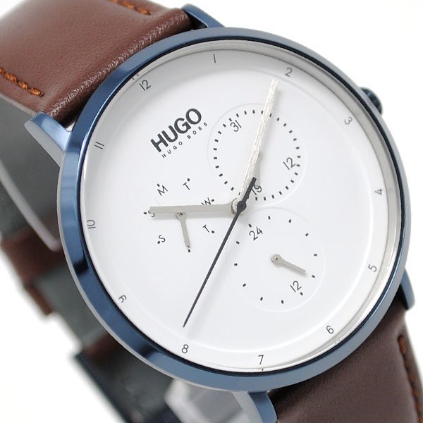 画像2: HUGO BOSS ヒューゴボス 1530008 GUIDE レザー 腕時計 メンズ (2)