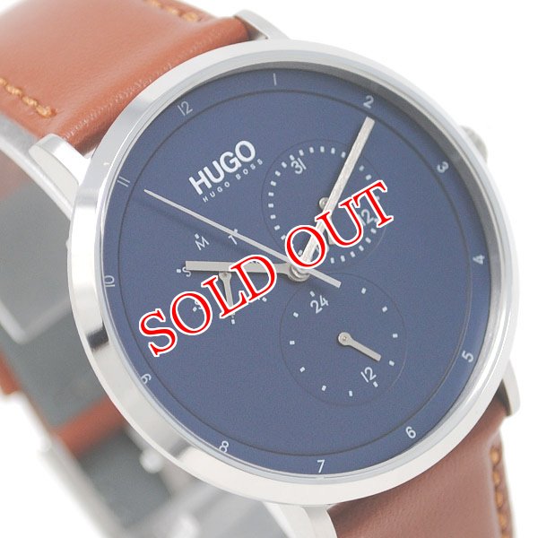 画像2: HUGO BOSS ヒューゴボス 1530032 GUIDE レザー 腕時計 メンズ (2)