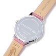 画像4: LACOSTE ラコステ 2001057 ピンク レザー ウォッチ 腕時計 レディース (4)