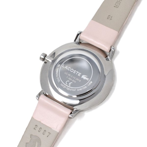 画像4: LACOSTE ラコステ 2001070 ホワイト レザー ウォッチ 腕時計 レディース (4)