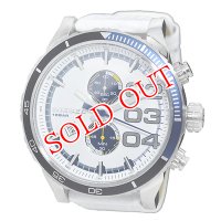 ディーゼル ダブルダウン クオーツ クロノ メンズ 腕時計 DZ4351 ホワイト