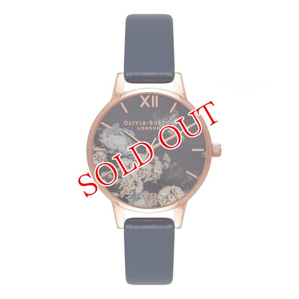 画像1: オリビアバートン OLIVIA BURTON 腕時計 SIGNATURE FLORALS NAVY ＆ ROSE GOLD OB16WG13 (1)