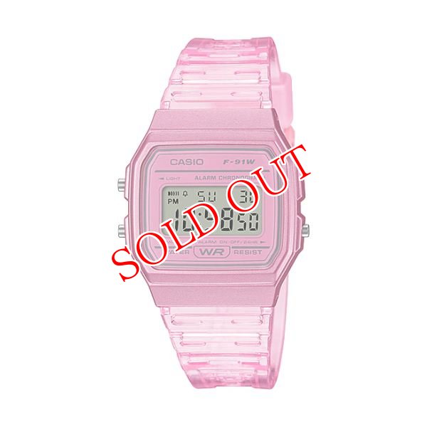 画像1: CASIO カシオ チプカシ F-91WS-4 デジタル プチプラ チープ スケルトン 腕時計 (1)