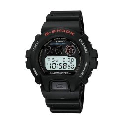 画像1: カシオ G-Shock クロノグラフ ブラック デジタル メンズ スポーツ 腕時計 DW6900-1V