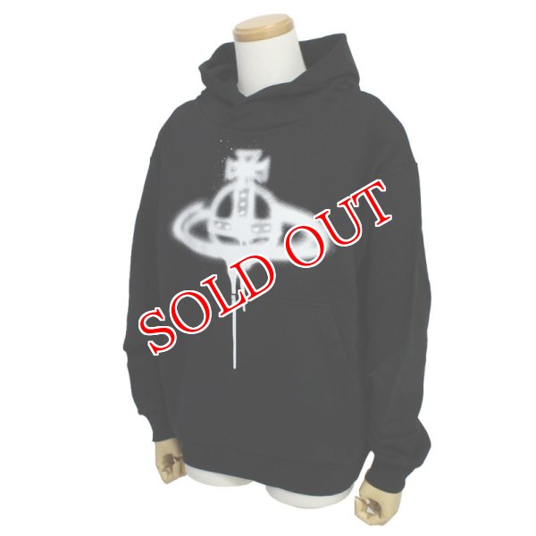 画像1: VIVIENNE WESTWOOD ヴィヴィアンウエストウッド 3I01000G-J0032-PO-N306 SPRAY ORB PULLOVER スウェットパーカー フーディ メンズ #S (1)