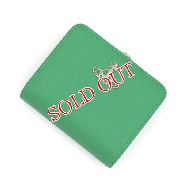 画像1: VIVIENNE WESTWOOD ヴィヴィアンウエストウッド 51010058U-S000D-M403 RE-VEGAN WALLET FR PKT 財布 2つ折り財布 レディース (1)