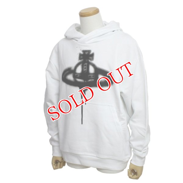 画像1: VIVIENNE WESTWOOD ヴィヴィアンウエストウッド 3I01000G-J0032-PO-A301 SPRAY ORB PULLOVER スウェットパーカー フーディ メンズ #M (1)