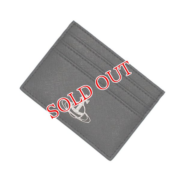 画像1: VIVIENNE WESTWOOD ヴィヴィアンウエストウッド 51120004-L001N-N402 SAFFIANO CARD HOLDER カードケース カードホルダー メンズ レディース ユニセックス (1)