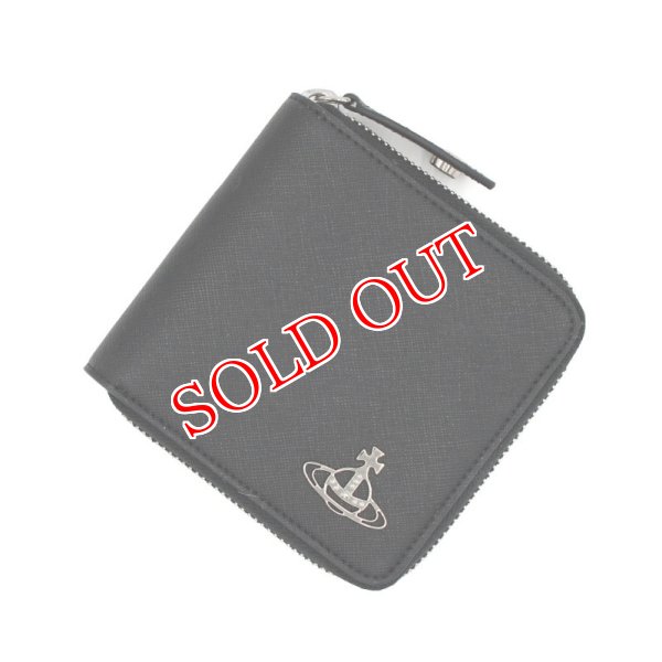 画像1: VIVIENNE WESTWOOD ヴィヴィアンウエストウッド 51010043U-S00B-N401 SAFFIANO ROUNDED SQUARE 財布 WALLET メンズ レディース (1)
