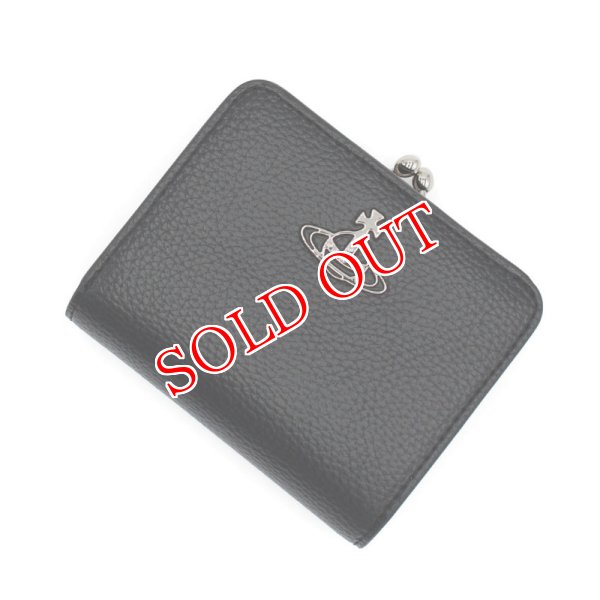 画像1: VIVIENNE WESTWOOD ヴィヴィアンウエストウッド 51010058U-S000D-N403 RE-VEGAN WALLET FR PKT 財布 2つ折り財布 レディース (1)