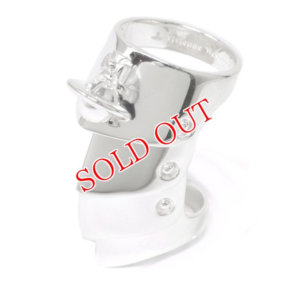 画像1: Vivienne Westwood ヴィヴィアン ウエストウッド 64030003-01P019 ARMOUR RING 指輪 リング レディース #XL (1)