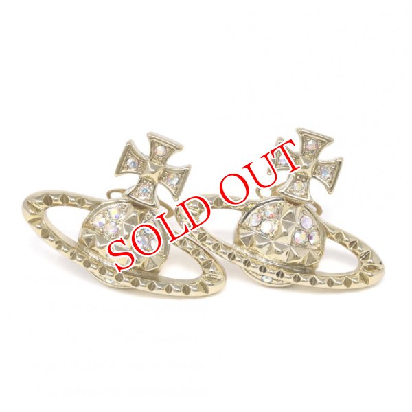 画像1: Vivienne Westwood ヴィヴィアン ウエストウッド 62010029-R115 MAYFAIR BAS RELIEF EARRINGS ピアス レディース (1)