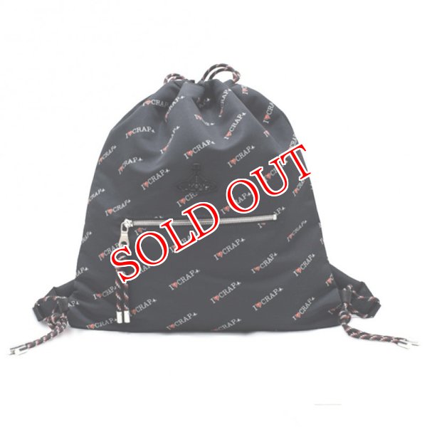 画像1: Vivienne Westwood ヴィヴィアン ウエストウッド 43010031-11021-N301 BLACK バックパック デイパック リュック Hilary Drawstring Rucksack レディース (1)