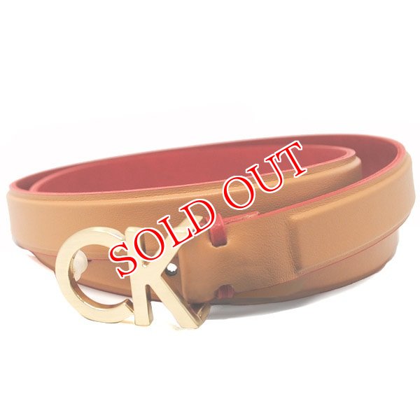 画像1: Calvin Klein カルバンクライン K60K604154 230 ベルト レザー レディース #80 (1)