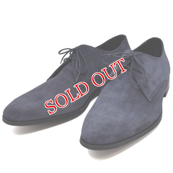 画像1: PAUL SMITH ポールスミス M1S CON06 ASSU DARK NAVY CONEY レザー スエード メンズ ドレスシューズ #6 (1)