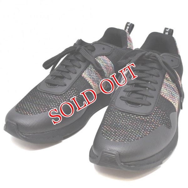 画像1: PAUL SMITH ポールスミス M2S RAP18 ANYL BLACK リフレクター メッシュ スニーカー #8 (1)