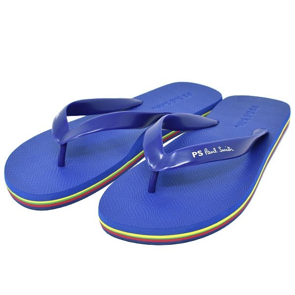 画像1: PAUL SMITH ポールスミス M2S DAL11 AEVA DALE DARK NAVY PSロゴ ビーチ サンダル #M (1)