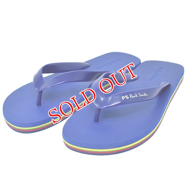 画像1: PAUL SMITH ポールスミス M2S DAL11 AEVA DALE DARK NAVY PSロゴ ビーチ サンダル #M (1)