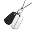 画像1: EMPORIO ARMANI エンポリオアルマーニ EGS3133040 ネックレス ドッグタグ アクセサリー メンズ (1)