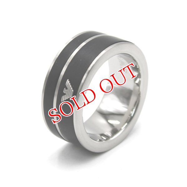 画像1: EMPORIO ARMANI エンポリオアルマーニ EGS2032040 リング RING 指輪 アクセサリー メンズ 200 #M (1)