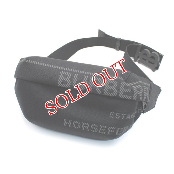 画像1: BURBERRY バーバリー 8058482 A1189 Marsupi BLACK Uomo バッグ ボディバッグ ショルダーバッグ メンズ レディース ユニセックス (1)