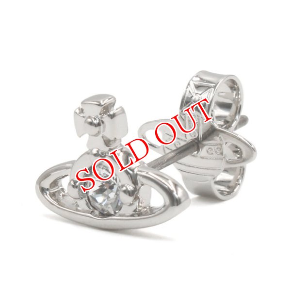 画像1: Vivienne Westwood ヴィヴィアン ウエストウッド 62010086-02P116 NANO SOLITAIRE SINGLE STUD シングルピアス メンズ レディース ユニセックス (1)