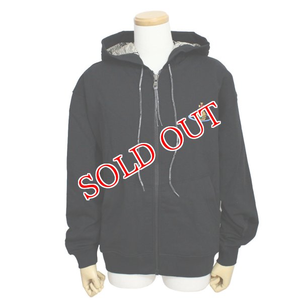 画像2: VIVIENNE WESTWOOD ヴィヴィアンウエストウッド 2I010001-J006O-N401 RUGGED ZIP HOODIE スウェットパーカー フーディ メンズ #XS (2)