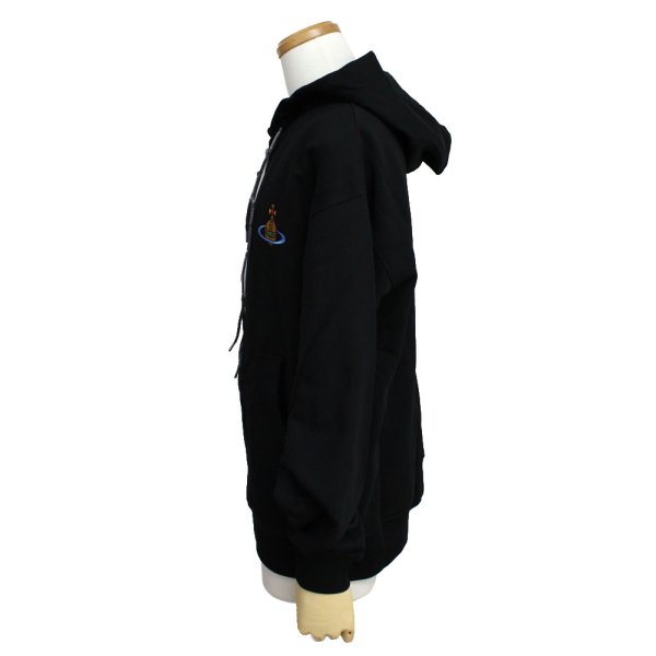 画像3: VIVIENNE WESTWOOD ヴィヴィアンウエストウッド 2I010001-J006O-N401 RUGGED ZIP HOODIE スウェットパーカー フーディ メンズ #XS (3)
