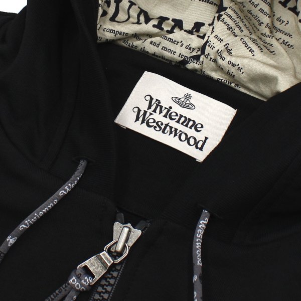 画像6: VIVIENNE WESTWOOD ヴィヴィアンウエストウッド 2I010001-J006O-N401 RUGGED ZIP HOODIE スウェットパーカー フーディ メンズ #XS (6)