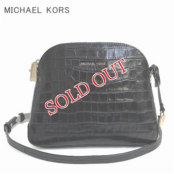 画像1: MICHAEL KORS マイケルコース 30F7GM9M6E 001 ショルダーバッグ BLACK レディース (1)