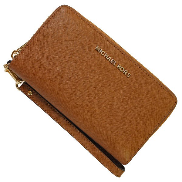 画像1: MICHAEL KORS マイケルコース 32H4GTVE9L 230 長財布 ウォレット ラウンドファスナー スマホケース レディース (1)