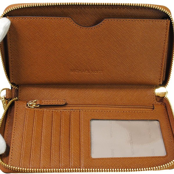 画像4: MICHAEL KORS マイケルコース 32H4GTVE9L 230 長財布 ウォレット ラウンドファスナー スマホケース レディース (4)
