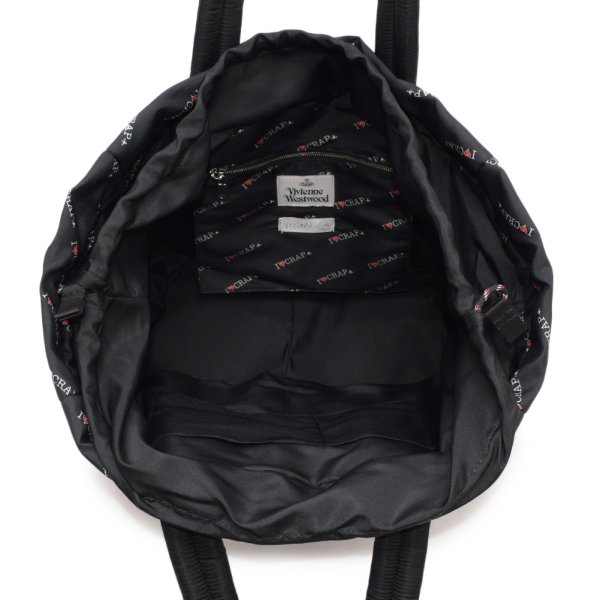 画像4: Vivienne Westwood ヴィヴィアン ウエストウッド 42050043-11021-N301 BLACK トートバッグ Hilary Tote Bag レディース (4)