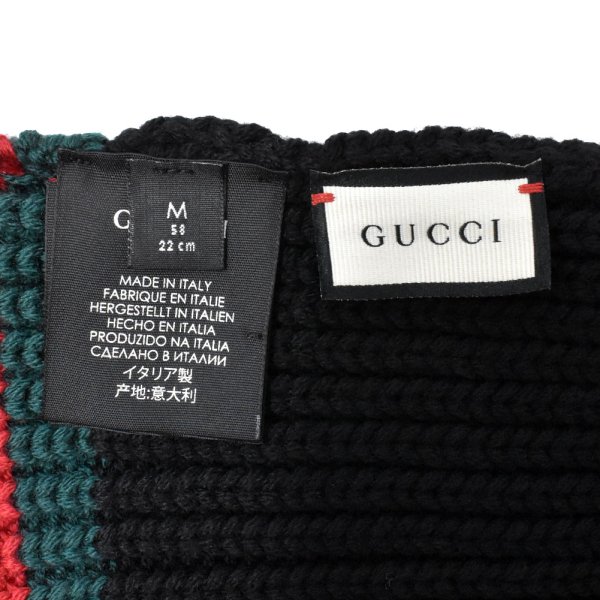 画像3: GUCCI グッチ 429753 4G206 1000 ウール 帽子 メンズ レディース (3)