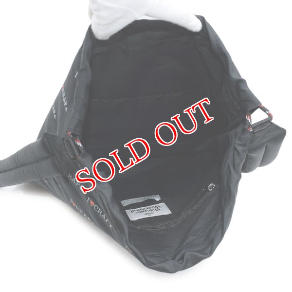 画像3: Vivienne Westwood ヴィヴィアン ウエストウッド 43010031-11021-N301 BLACK バックパック デイパック リュック Hilary Drawstring Rucksack レディース (3)