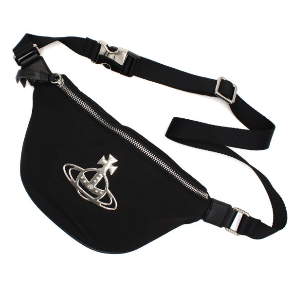 画像2: VIVIENNE WESTWOOD ヴィヴィアンウエストウッド 43070028-UW001Y-LA-N401 HILDA SMALL BUM BAG バッグ ウエストバッグ ボディバッグ メンズ レディース (2)