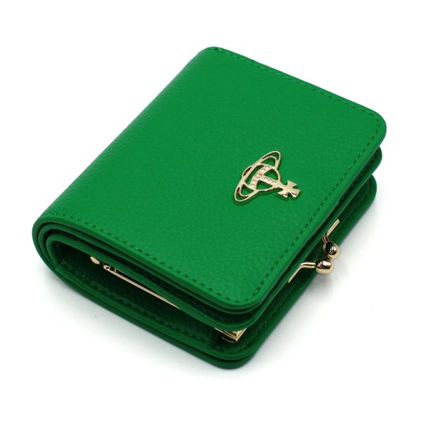 画像3: VIVIENNE WESTWOOD ヴィヴィアンウエストウッド 51010058U-S000D-M403 RE-VEGAN WALLET FR PKT 財布 2つ折り財布 レディース (3)