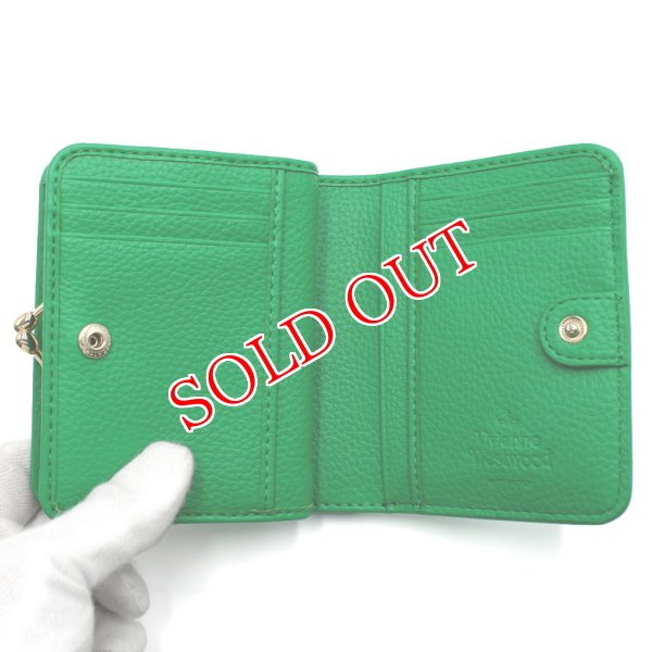 画像4: VIVIENNE WESTWOOD ヴィヴィアンウエストウッド 51010058U-S000D-M403 RE-VEGAN WALLET FR PKT 財布 2つ折り財布 レディース (4)