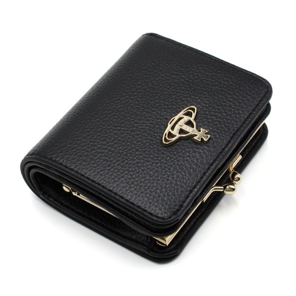 画像3: VIVIENNE WESTWOOD ヴィヴィアンウエストウッド 51010058U-S000D-N402 RE-VEGAN WALLET FR PKT 財布 2つ折り財布 レディース (3)