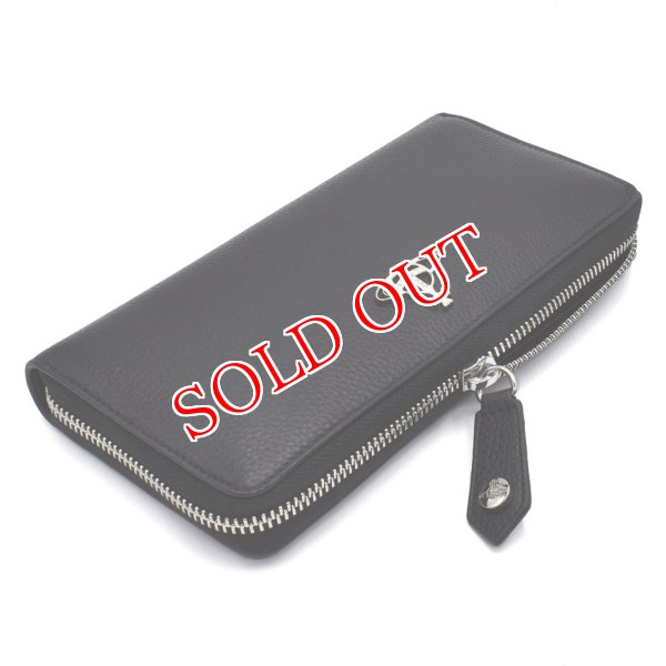 画像3: Vivienne Westwood ヴィヴィアン ウエストウッド 51050022-L001J-N401 長財布 GRAIN LEATHER ZIP ROUND WALLET レディース (3)
